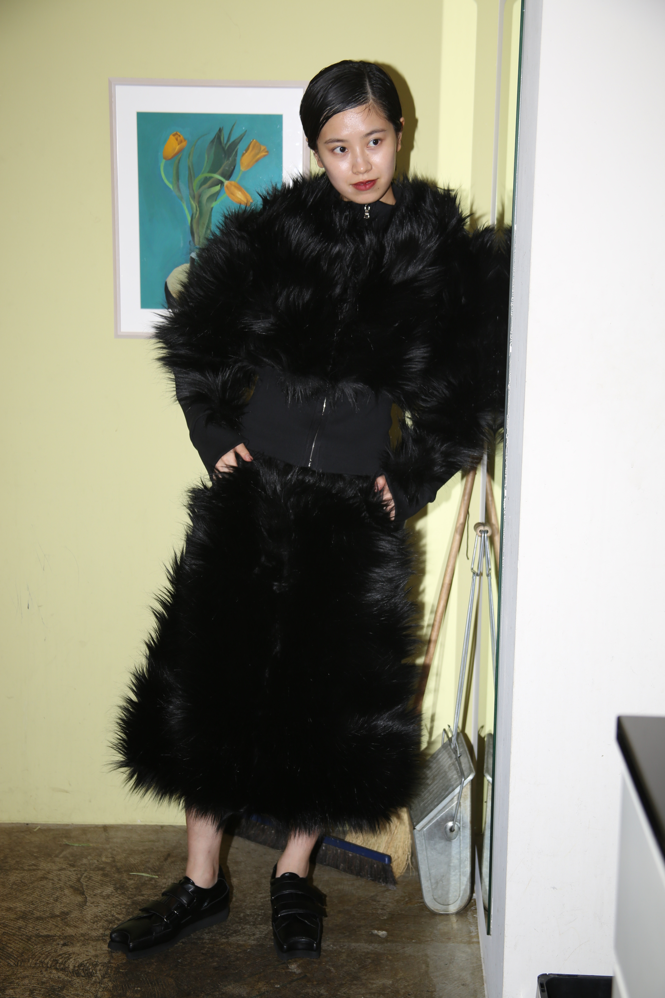 PAULA CANOVAS DEL VAS / CUDDLE SKIRT IN BLACK