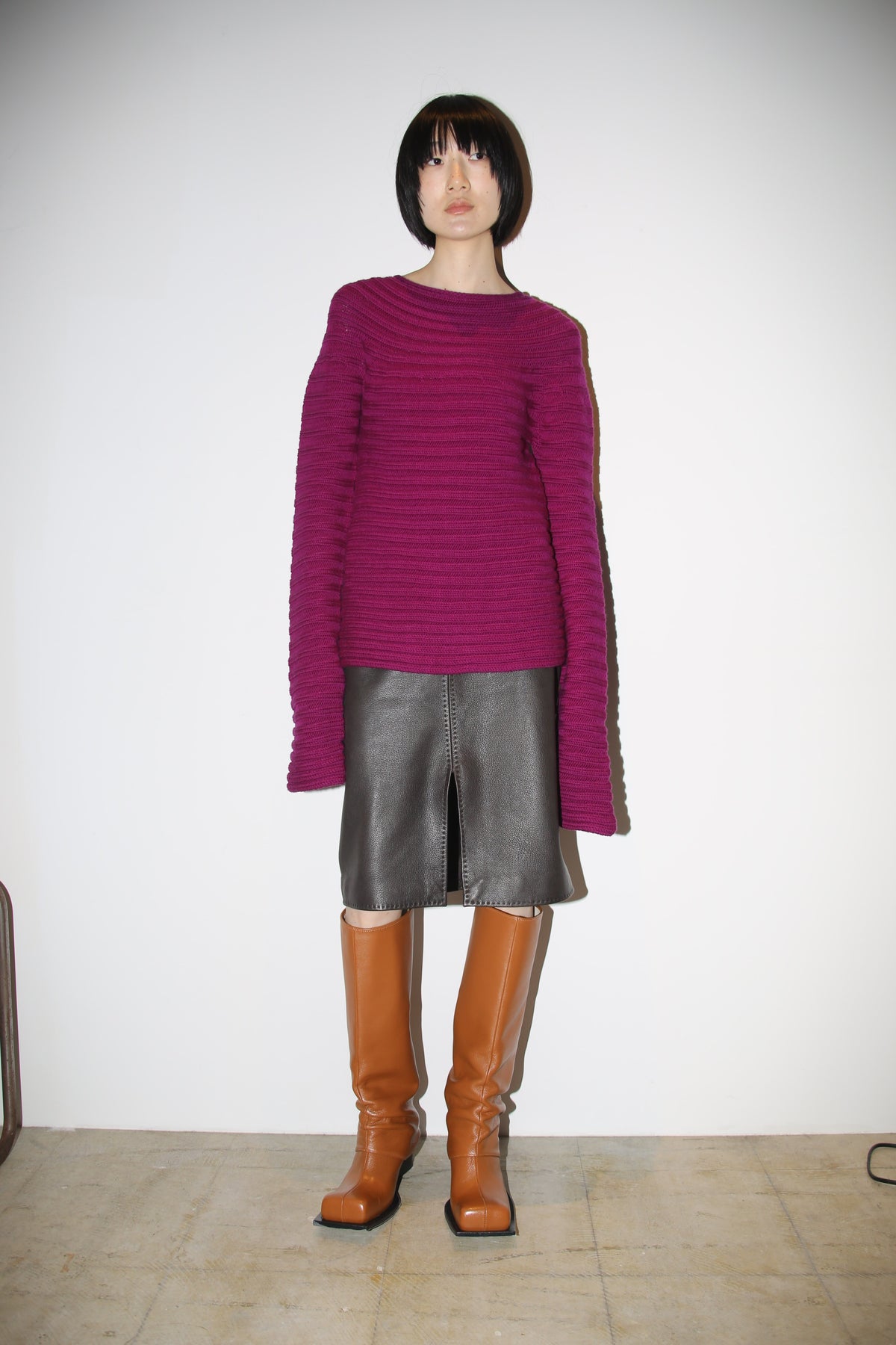 1990 YOHJI YAMAMOTO / YOKE KNITTING WOOL RIB SWEATER