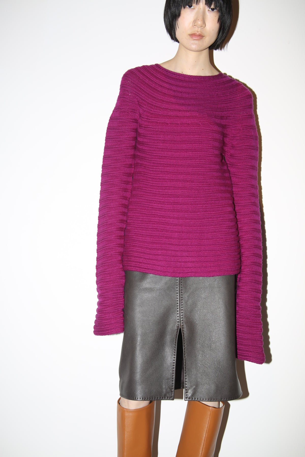 1990 YOHJI YAMAMOTO / YOKE KNITTING WOOL RIB SWEATER
