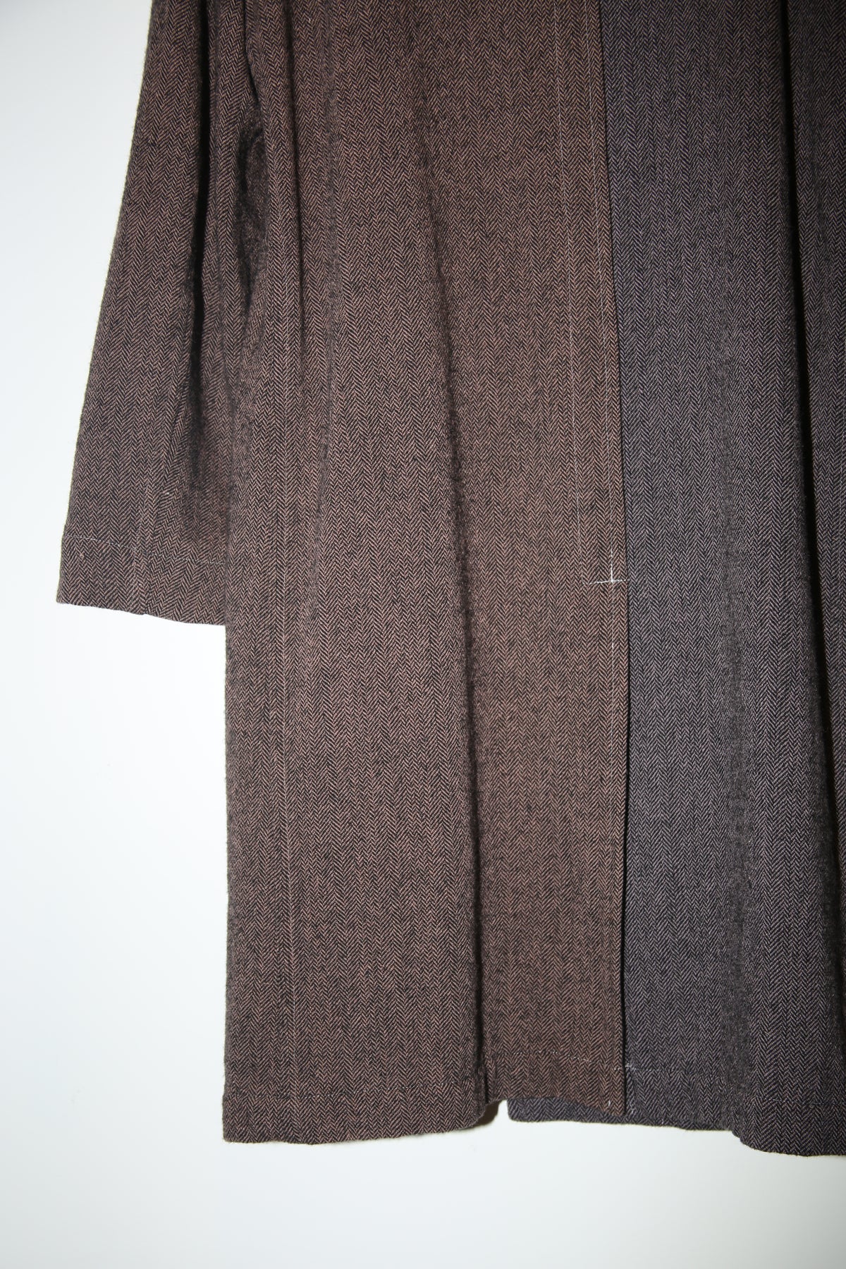 2000 COMME DES GARCONS HOMME / 50-50 HERRINGBORNE WOOL TWEED COAT
