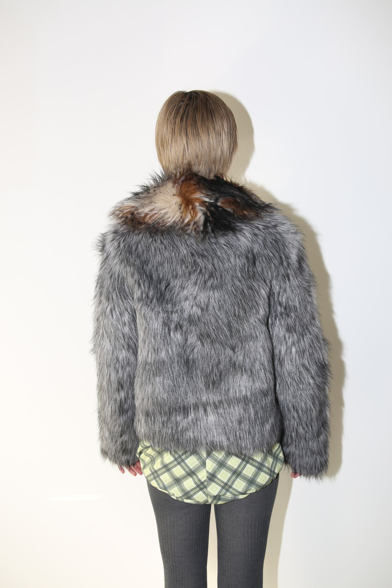 EMPOLIO ARMANI / FAUX FUR BLOUSON WITH KARABINA BUCKLE