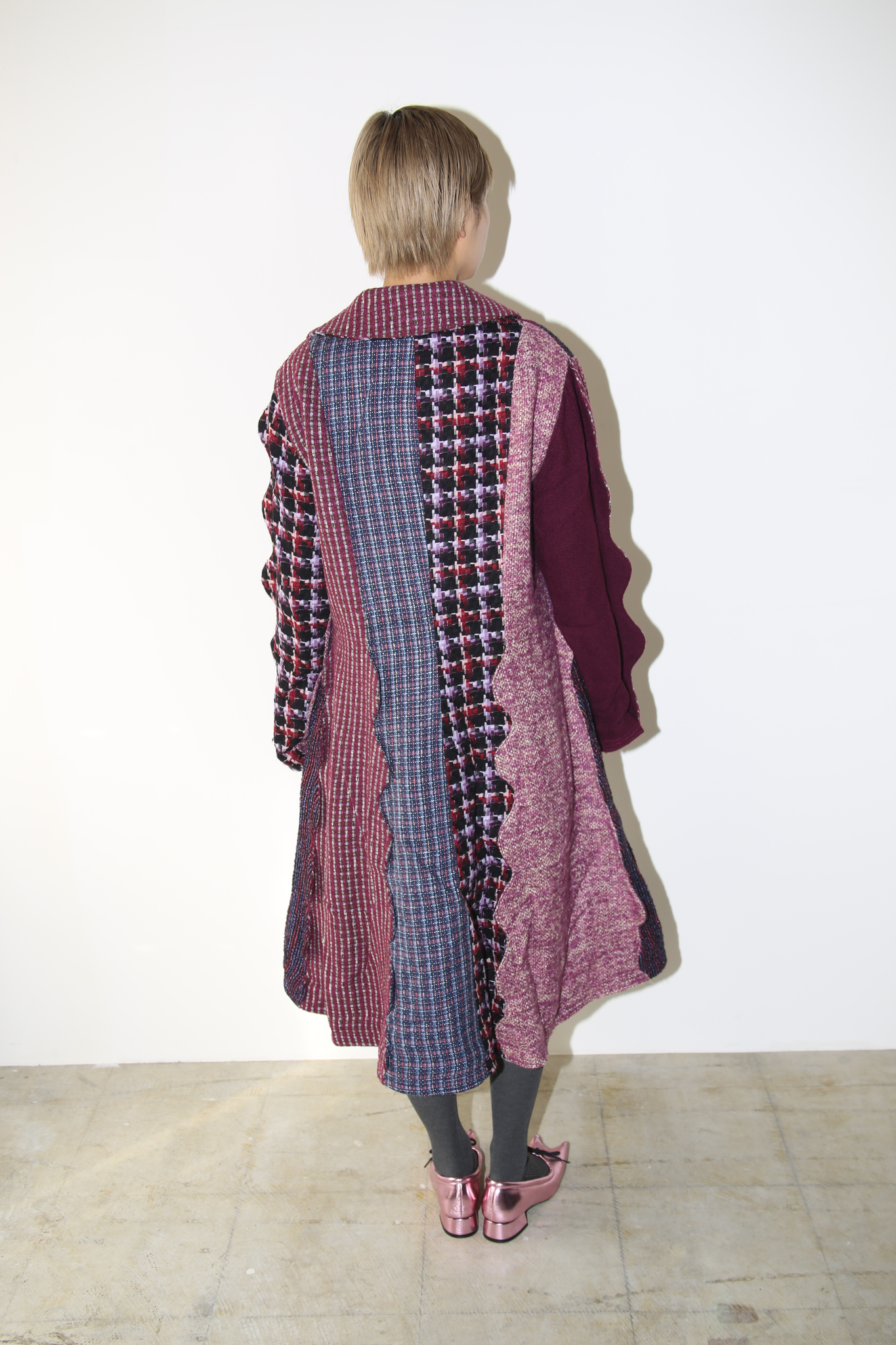 HAND MADE VINTAGE / KOOS STYLE PATCH WORK TWEED COAT