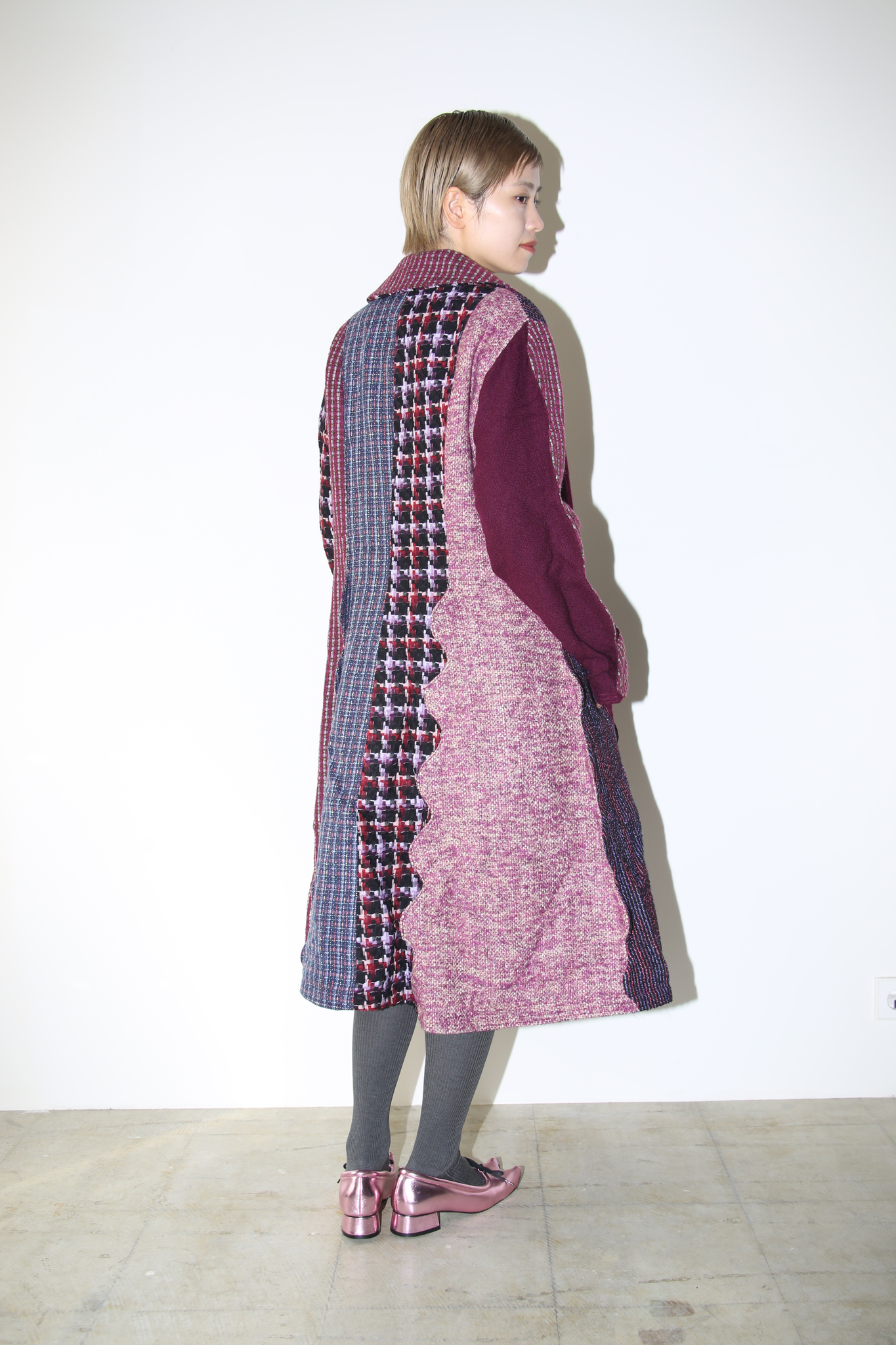 HAND MADE VINTAGE / KOOS STYLE PATCH WORK TWEED COAT