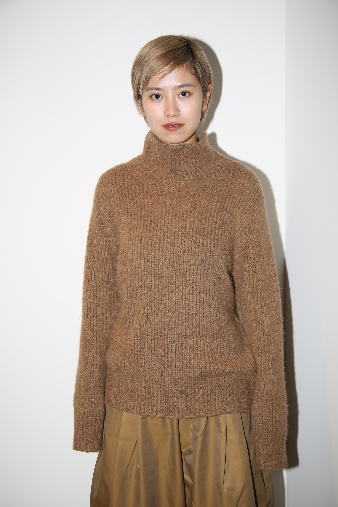 2000 DRIES VAN NOTEN / CAMEL HAIR KNIT SWEATER