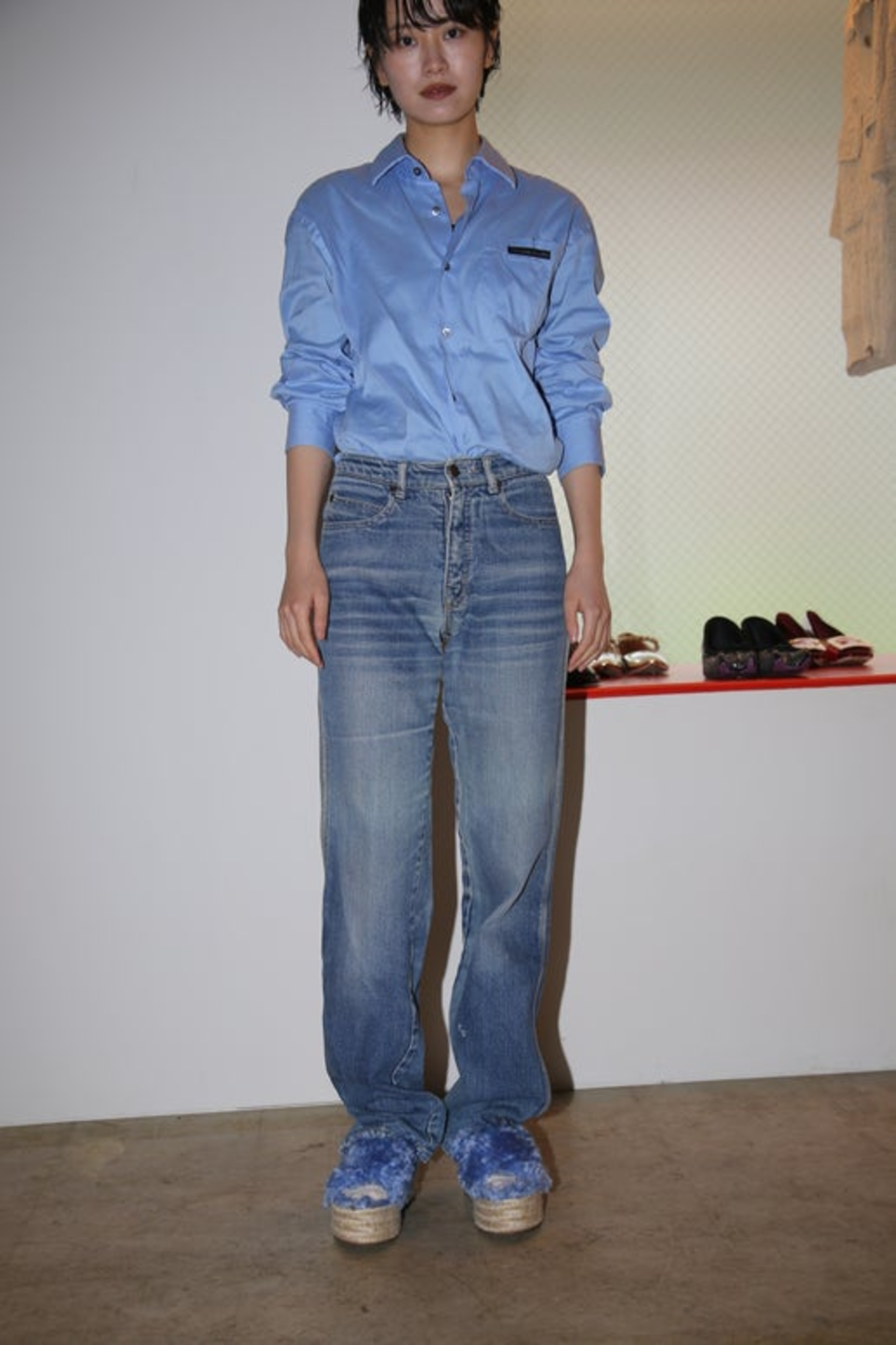 1980 CALVIN KLEIN / STRAIGHT LEG DENIM PANTS
