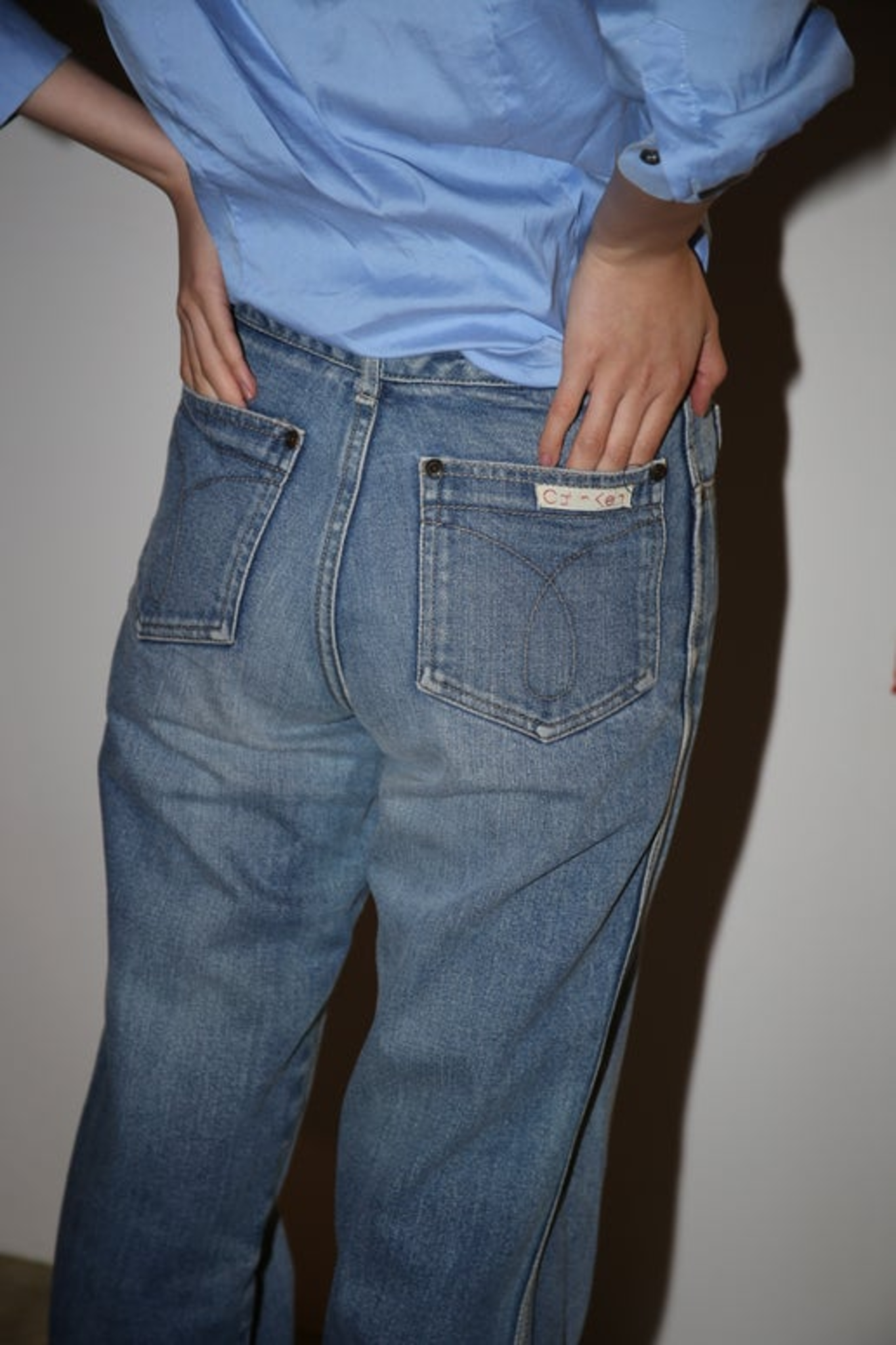1980 CALVIN KLEIN / STRAIGHT LEG DENIM PANTS