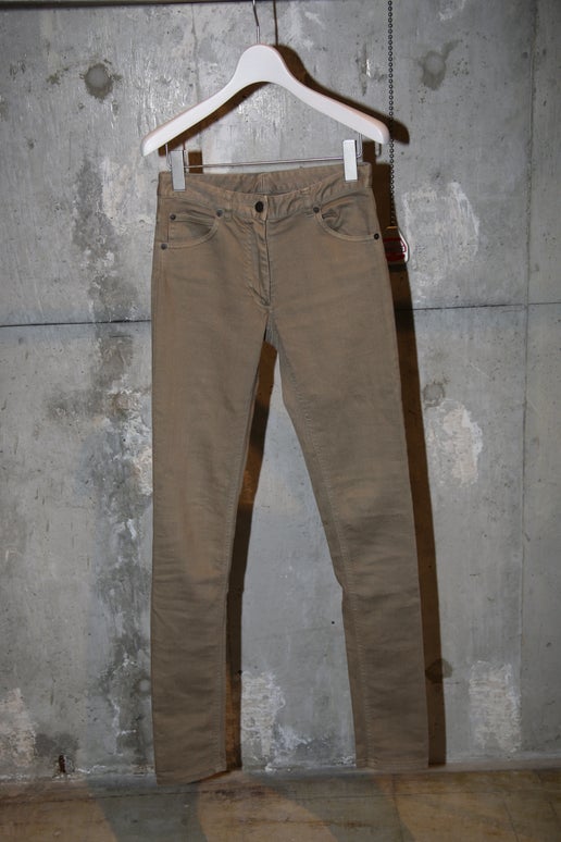 2008 MAISON MARTIN MARGIELA / STRETCH SKINNY DENIM IN BEIGE