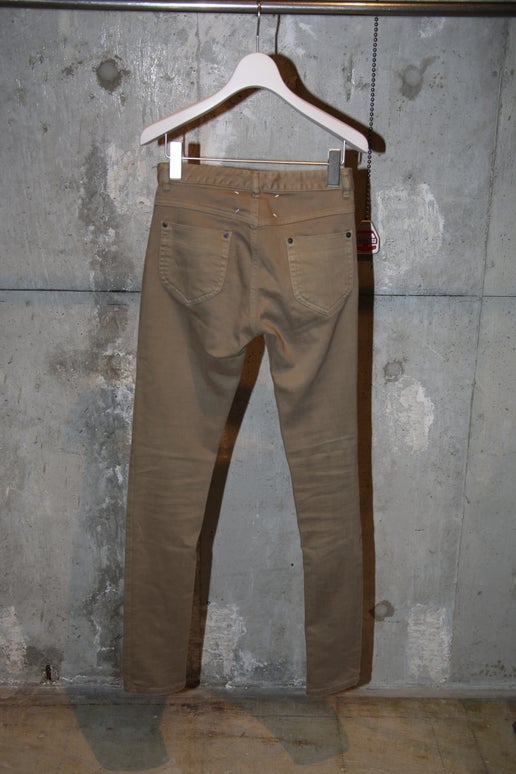 2008 MAISON MARTIN MARGIELA / STRETCH SKINNY DENIM IN BEIGE