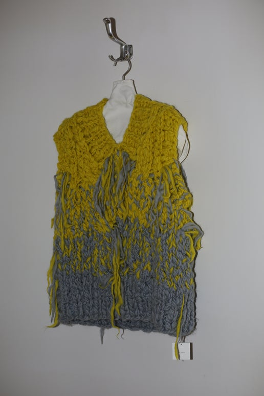 KOTA GUSHIKEN / MASSIVE GRADATION SCHOOL VEST IN YELLOW