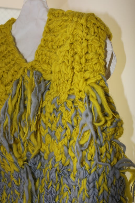 KOTA GUSHIKEN / MASSIVE GRADATION SCHOOL VEST IN YELLOW