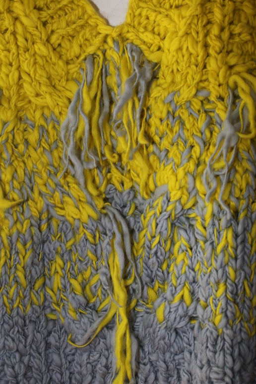 KOTA GUSHIKEN / MASSIVE GRADATION SCHOOL VEST IN YELLOW