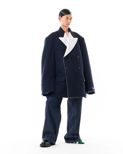 TSTS / DOUBLE BREASTED BAGGY BLAZER IN NAVY