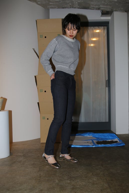 2009 MAISON MARTIN MARGIELA / STRETCH SKINNY DENIM  IN DARK NAVY