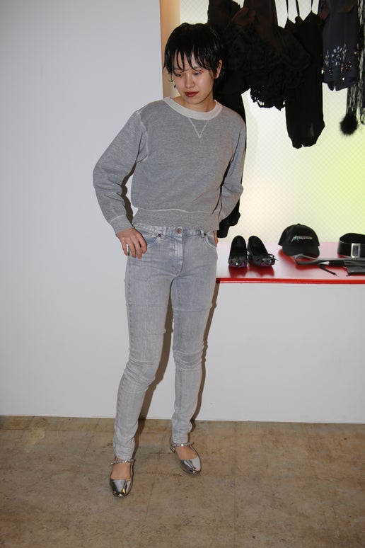 2009 MAISON MARTIN MARGIELA / STRETCH SKINNY DENIM IN ICE GREY