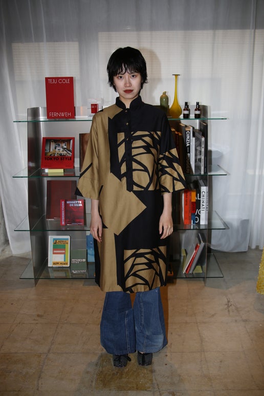 1980 PENTHOUSE GALLERY / COTTON SHIRT DRESS IN BLACK